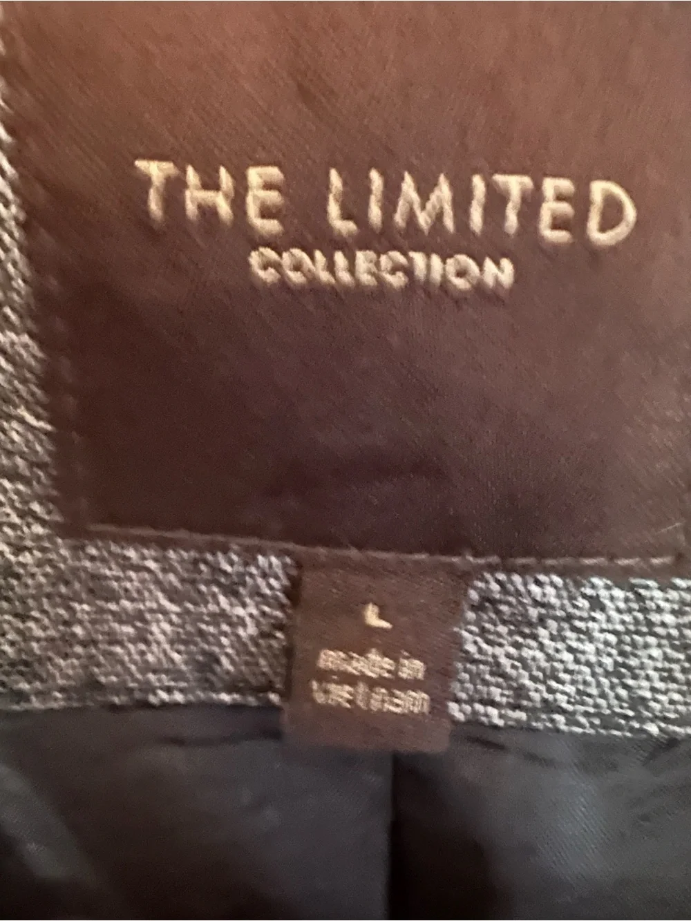 #73 The Limited Women's Gray Tweed Blazer Jacket